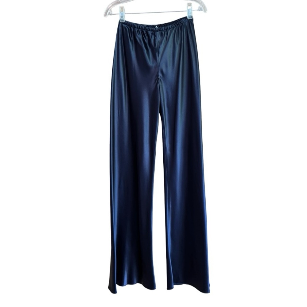 THE ROW SATIN GALA PANTS INDIGO XS NWT - Picture 6 of 12